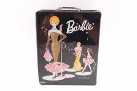 Original 1962 Barbie Doll Vinyl Case & Accessories Boxes