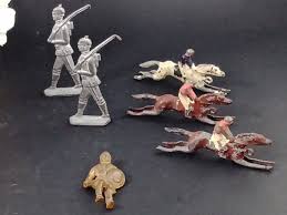 Antique and Vintage Lead and Bronze Cast Toys; Race Horses ...