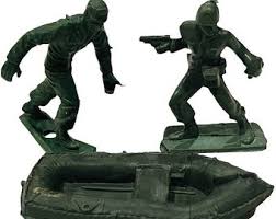 Army Men Toy Soldiers Plastic Military Figures Vtg USA Lot ...