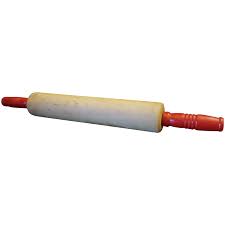 Red Handles Wood Rolling Pin. For Sale at Ruby Lane