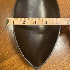 Large Wood Hand Carved African Two Portioned Bowls | eBay