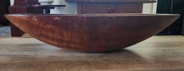 Large 24" Long Antique Oblong Wood Dough Bowl Trencher ...