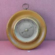 Shortland Smiths Aneroid Barometer 11" round solid wood Made ...