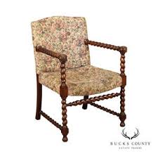 Charming Victorian Rustic Burr Walnut Barley Twist Burgandy Beige Black Occasional Hall Chair - Etsy