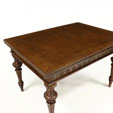 Antique German Carved Oak Dining Table (Lot 411 - May ...