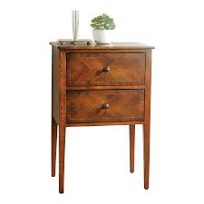 Modern History Continental Two Drawer Stand | Chairish