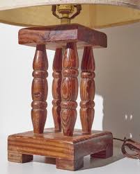 Vintage Solid Wood Retro Alabama Lamp Company – LewLow