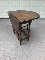 Antique Gate Leg Drop Leaf Table | Chairish