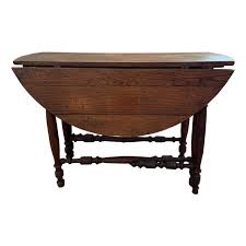 Antique Oak Drop Leaf/Gate Leg Table | Chairish