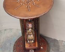 Wooden Hand Painted Elephant Design Stand/home Decor/flower Pot Stand/planter Stand/sofa Side Table/telephone Stand/carved Wood Stand - Etsy