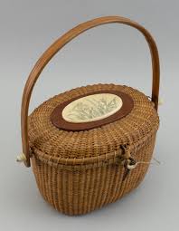 Lot - NANTUCKET BASKET PURSE 20th Century Height 7”. Width ...