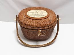 Nantucket Basket Purse In Collectible Baskets for sale | eBay
