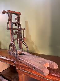 Antique Hand Crank Barn Beam Drill Press sold at auction on ...
