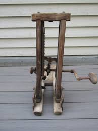 Great ANTIQUE Vintage Old Drill Press Auger Beam Post Boring ...
