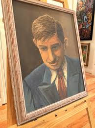 Vintage Will Rodgers Portrait Acrylic Painting 20" x 16 ...