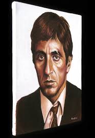 Original Al Pacino Scarface Oil Painting Canvas 100 ...