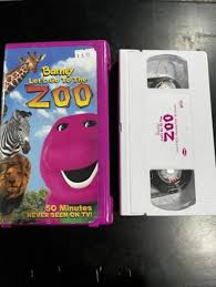 Barney Let's Go to the Zoo VHS 2001 Mattel | Mercari