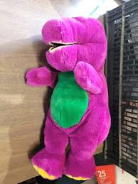 Vintage Plush Barney 1992 Purple Dinosaur Size 14" Dakin ...