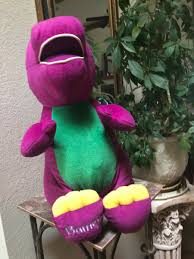 Vintage Large Barney Dinosaur Stuffed Plush 26” Golden Bear ...