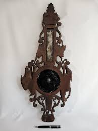 Antique Weather Station Hunt Schwarzwalder Hand Carved Wood ...