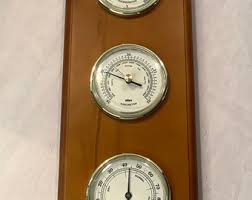 Vintage ACCURITE Weather Station Beveled Edge Wood Weather Monitoring Instrument ~ Gauge Temperature Humidity & Air Pressure - Etsy
