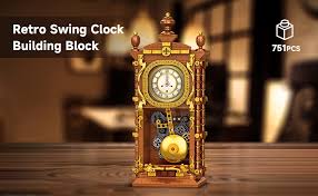 Amazon.com: Vintage Swing Clock Building Blocks Set – 751 ...
