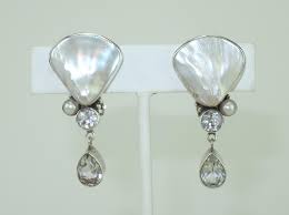 1990s Echo of the Dreamer Pearl, Crystal & Sterling Silver ...
