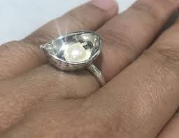 STERLING SILVER HG ISRAEL PEARL STONE RING SIZE 7.25 | eBay