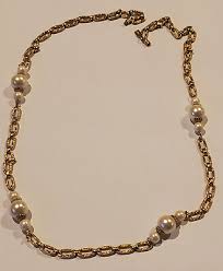 Anne Klein Curb Gold Tone Link Bracelet & 1928 Co. Faux ...