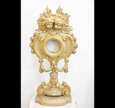 Antique 31.8" Xl Italian Wood Carved Angels Putti Relic Holder Stand Religious - Etsy