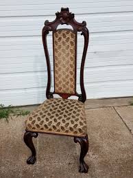 Antique Baronial Revival Carved Rosewood Hall Chair w/Scroll ...