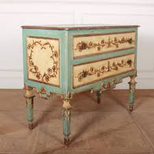 Pretty Italian Painted Commode For Sale at 1stDibs