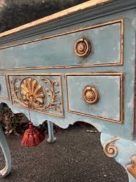 Vintage Council Craftsman Hand Painted 5 Drawer Lowboy ...