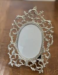 Vintage Mann Oval Ornate Metal Picture Frame Gold Tone 1989 | eBay