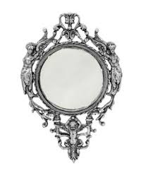 2028 Pewter with Amethyst and Calloy Sapphire Stones Hand Mirror - Macy's