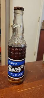 Vintage Barq's Soda Beverage Bottle 10oz + Clear 16oz Bottle ...