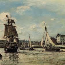 Twilight Over a Coastal Town - Johan Jongkind Inspired Impressionist Art Print – Maritime Landscape Poster-19th Century Seascape Paintings - Etsy