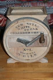 Antique Wood Cylinder Butter Churn 3 Gal Primitive Rustic Farmhouse