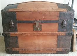 Barrel Top Antique Trunk Original Condition | eBay