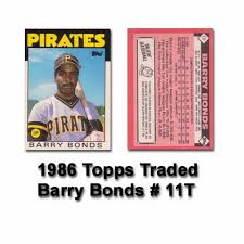 Amazon.com: 1986 Topps Traded Barry Bonds Rookie Card : Arte Coleccionable y Bellas Artes