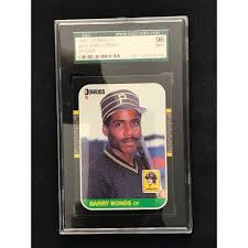 Sold at Auction: 1987 Donruss Barry Bonds Rookie Sgc 96