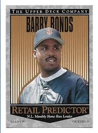 Barry Bonds 1996 Upper Deck Retail Predictor #R32 San ...