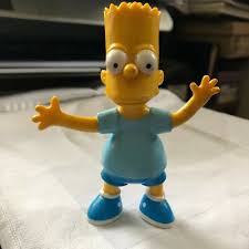 Vintage 1990 Bart Simpson 4 1/2" Bendable Action Figure ...