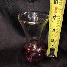 Vintage Bohemian Art Glass Bud Vase Iridescent Pink ...