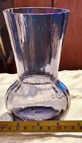 Dartington Crystal Handmade Purple Amethyst Ribbed 6” Funnel ...