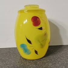 Vintage Bartlett Collins Grandma's Gourmet Cookies Glass Cookie Jar Blue Lid, Vintage Cookie Jar, Grandma's Cookie Jar, Bartlett Collins - Etsy