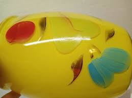 VINTAGE BARTLETT COLLINS COOKIE JAR YELLOW FRUITS FLOWERS | eBay Australia