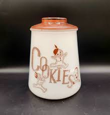 Bartlett Collins Glass Cookie Jar Gingerbread Man Anthropomorphic Cookie Holiday | eBay