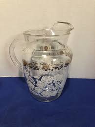 Vintage Libby White Roses And Gold Bows Beverage Set | eBay