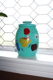 Mid Century Cookie Jar Bartlet Collins Fruit Blossom ...